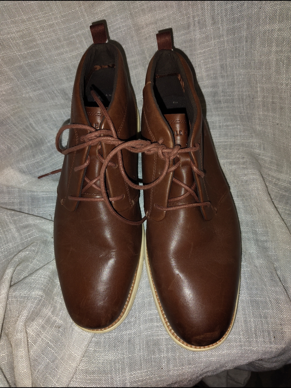 Cole Haan Men's ØriginalGrand Remastered Waterproof Chukka Brown Leather Boots